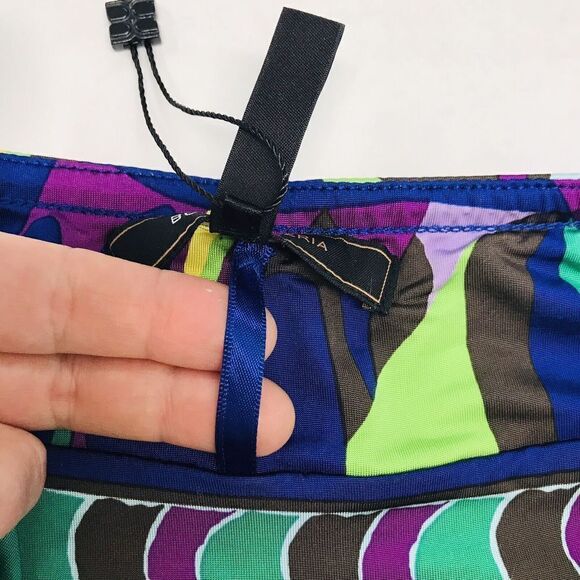 BCBG Maxazria Halter Knit Dress Size XS Multicolored Mini Stretch Open Back - Picture 12 of 16